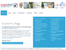 Tablet Screenshot of angioclinic.ch